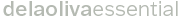 logotipo delaolivaessential